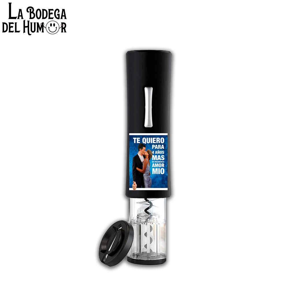Sacacorchos Eléctrico Negro "Sánchez Kiss"