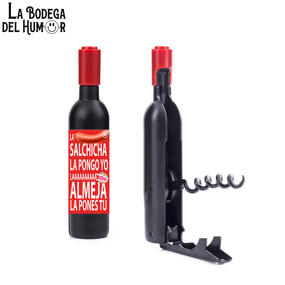 Sacacorchos Clásico "La salchicha y la almeja"